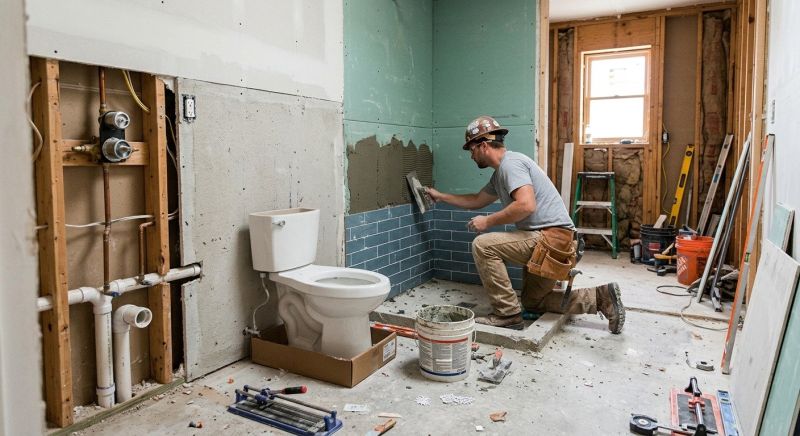 Bathroom Floor Replacement in Katy, TX