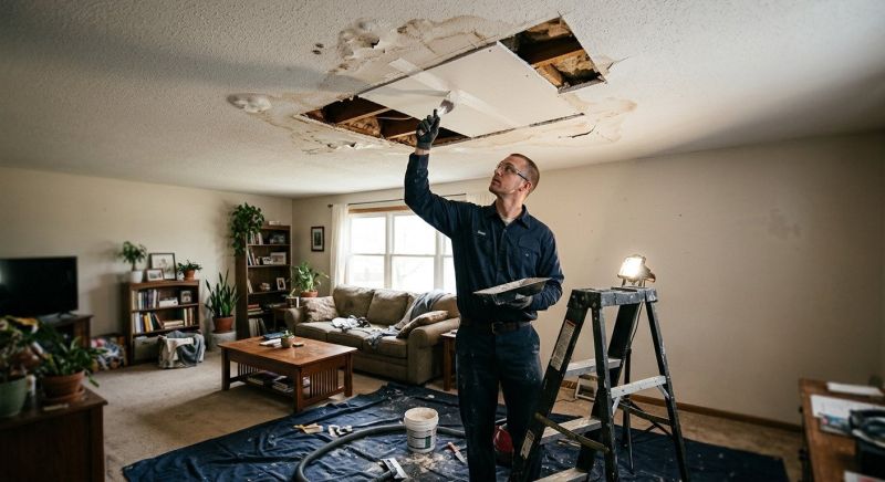 Water Damage Ceiling Repair in Houston, TX